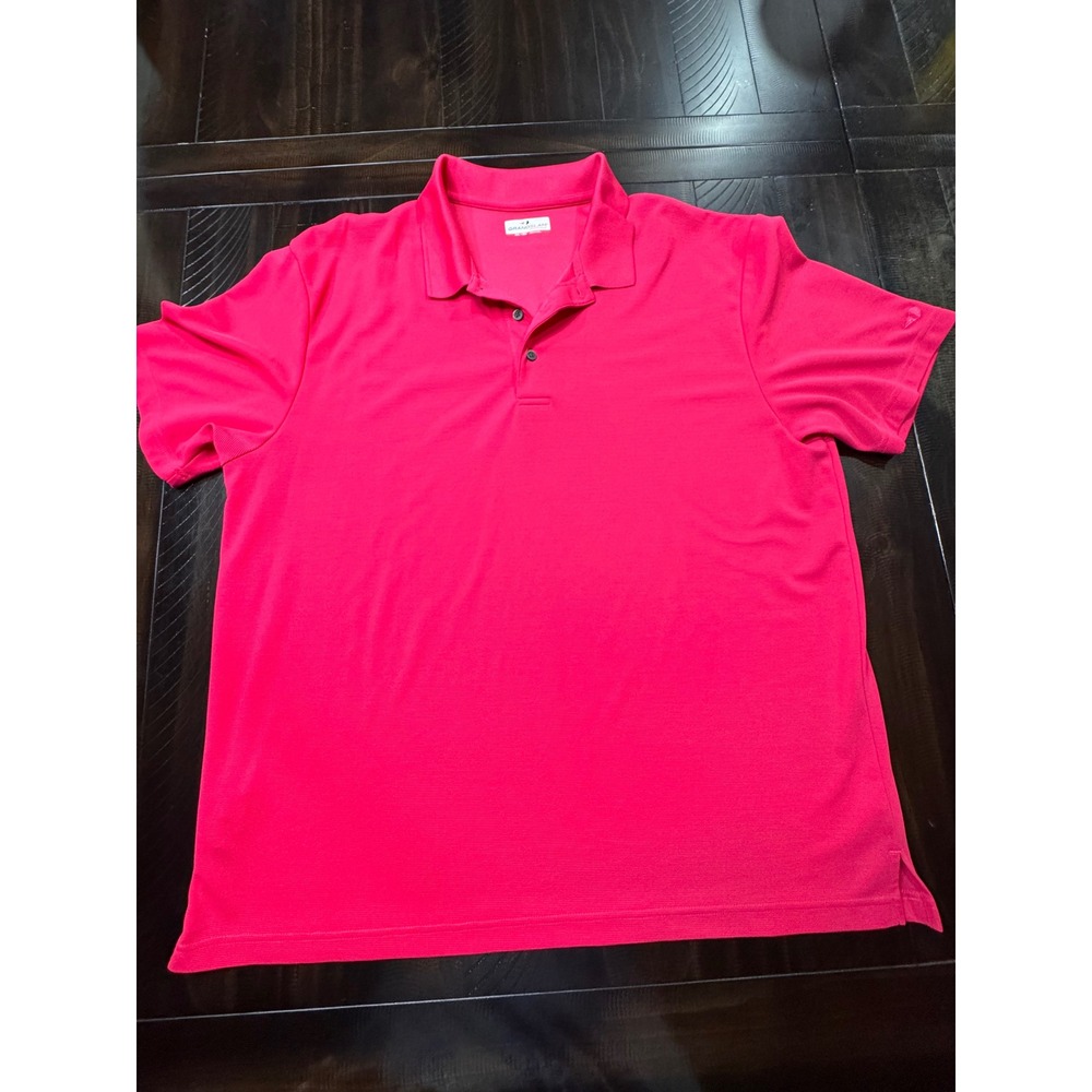 Grand Slam Performance Polo Shirt Mens XXL Pink Short Sleeve Golf Athletic Top